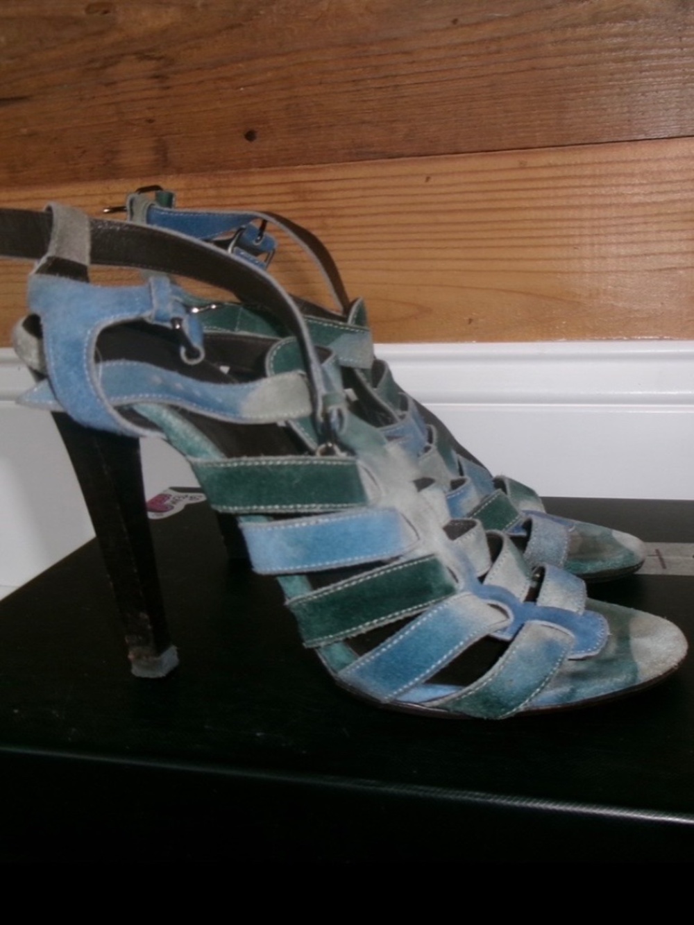 Balenciaga vintage suede heels size 38